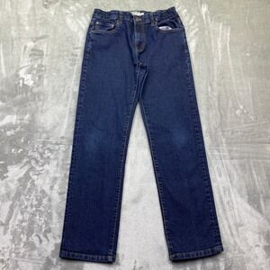 Lucky Brand Kids Classic Straight Stretch Denim Jeans Dark Wash Size 12 Fits 25"